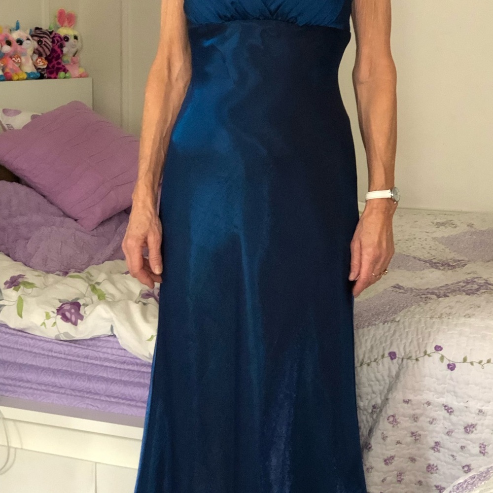 Elegant beautiful sparkly blue evening dress size - Picture 7 of 8